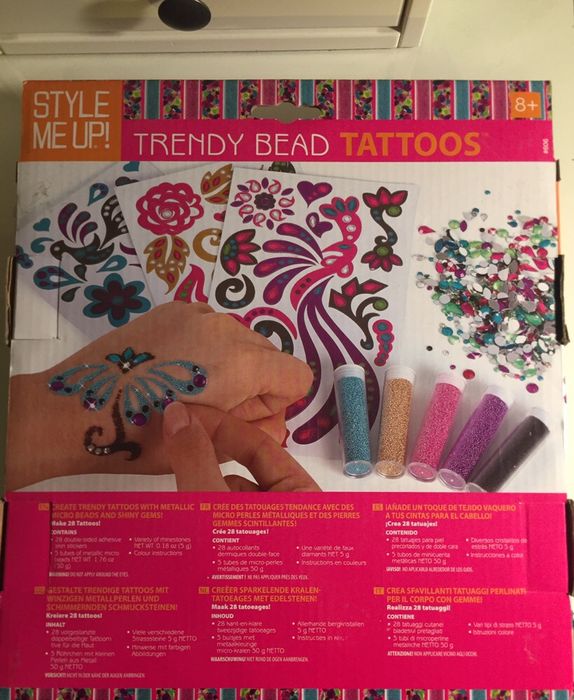 Style me up! Zestaw do robienia tatuaży.