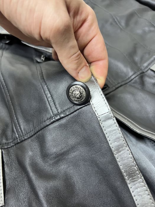 Кожаный мужской длинный плащ New Rock  Розмір: M - L