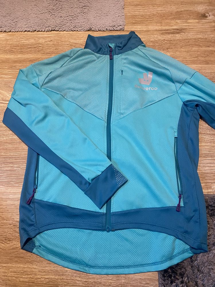 Bluza kurtka niebieska odblaskowa wiatroodporna