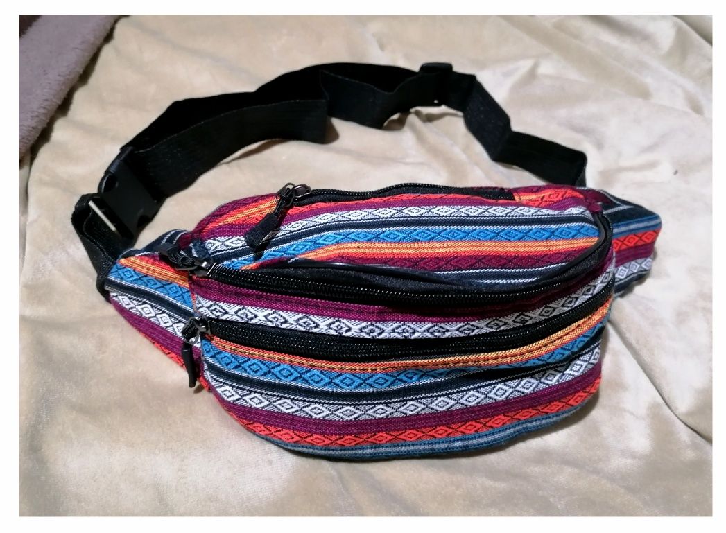 Bolsa de cintura, em tecido (NOVA)