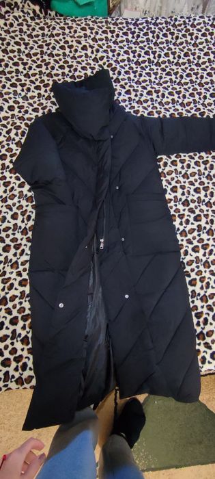 Зимове  стьобане пальто,зимова куртка довга