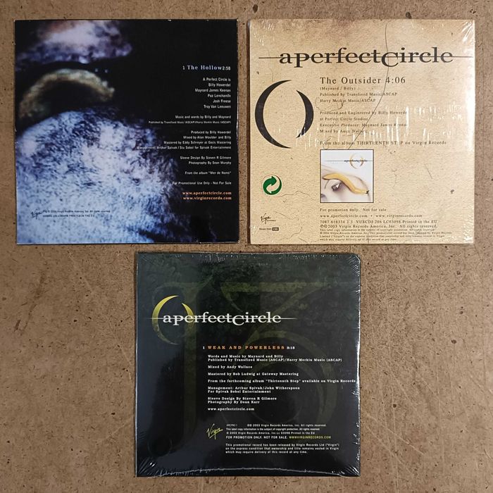 A Perfect Circle - 3 CDs Promocionais