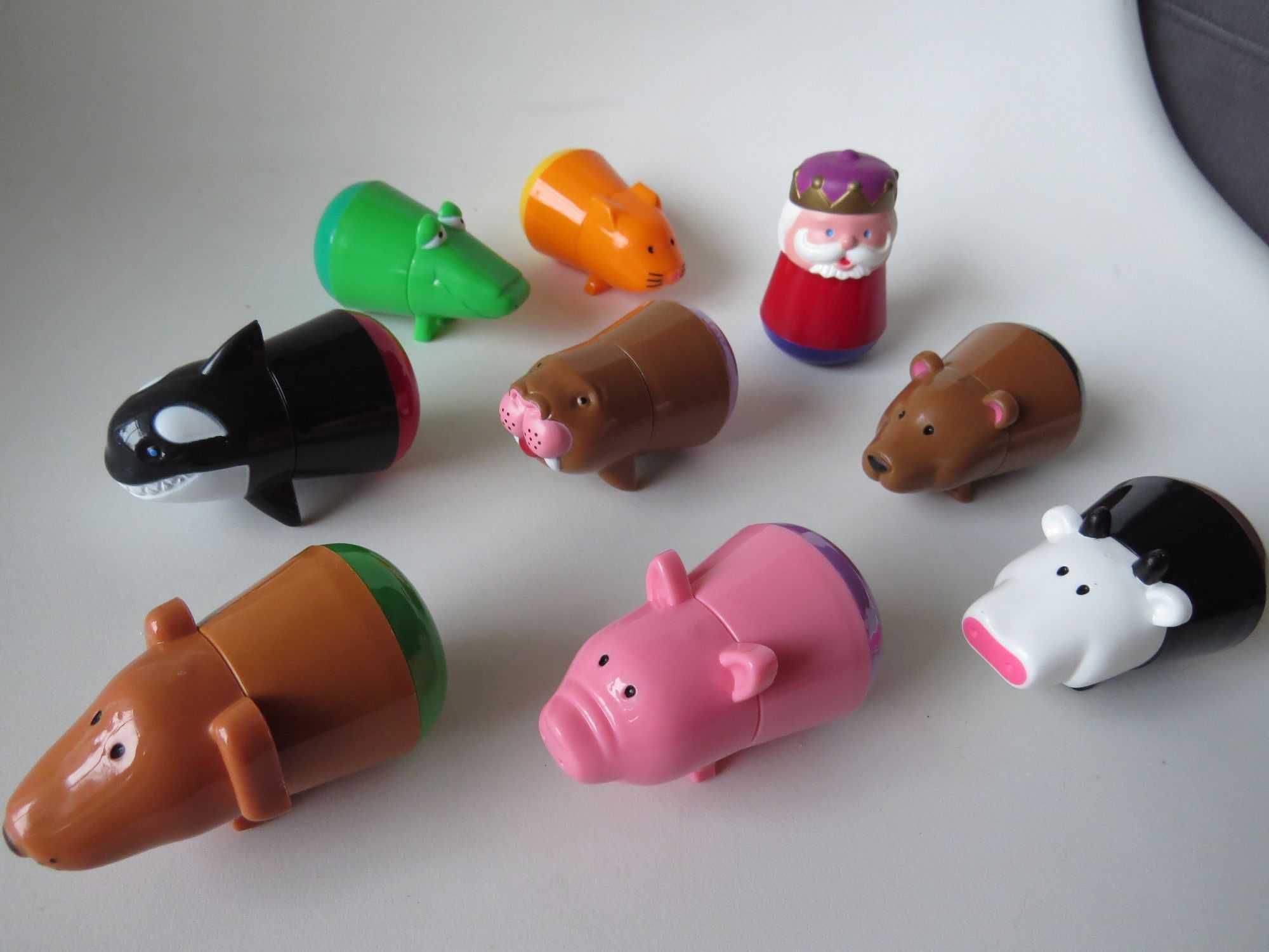figurki zwierzątka pisaki gra planszowa Snorki