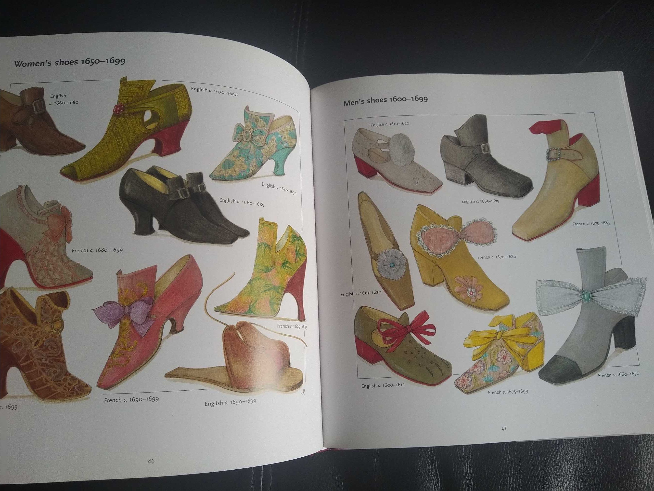 Moda sapatos. "Shoes" mais de 2.000 ilustrações. Livro de referência