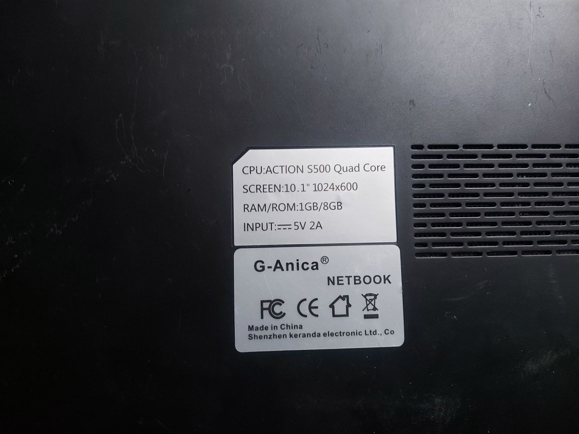 Netbook  10.1 cali