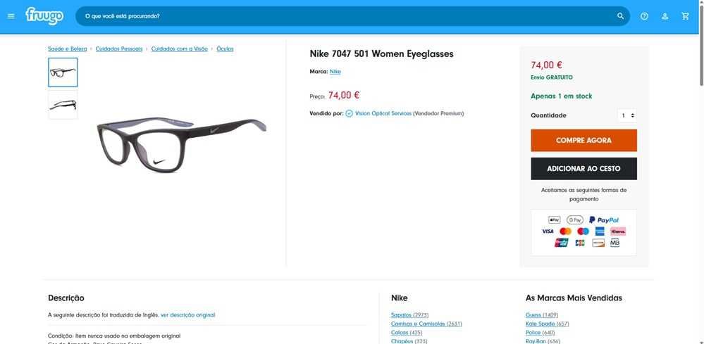 Nike óculos unissexo para adultos (328)