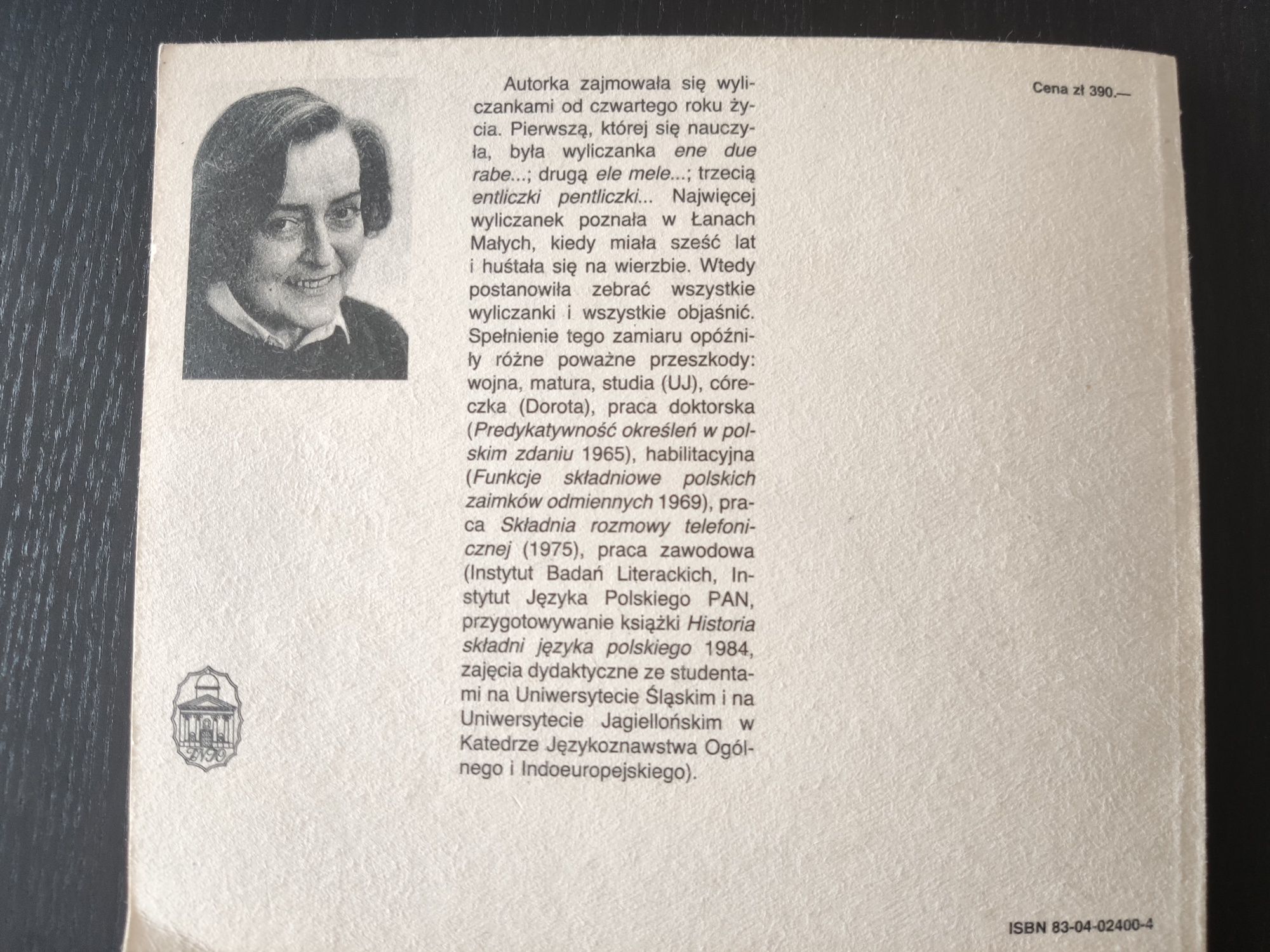 Wyliczanki polskie. Krystyna Pisarkowa. Ossolineum