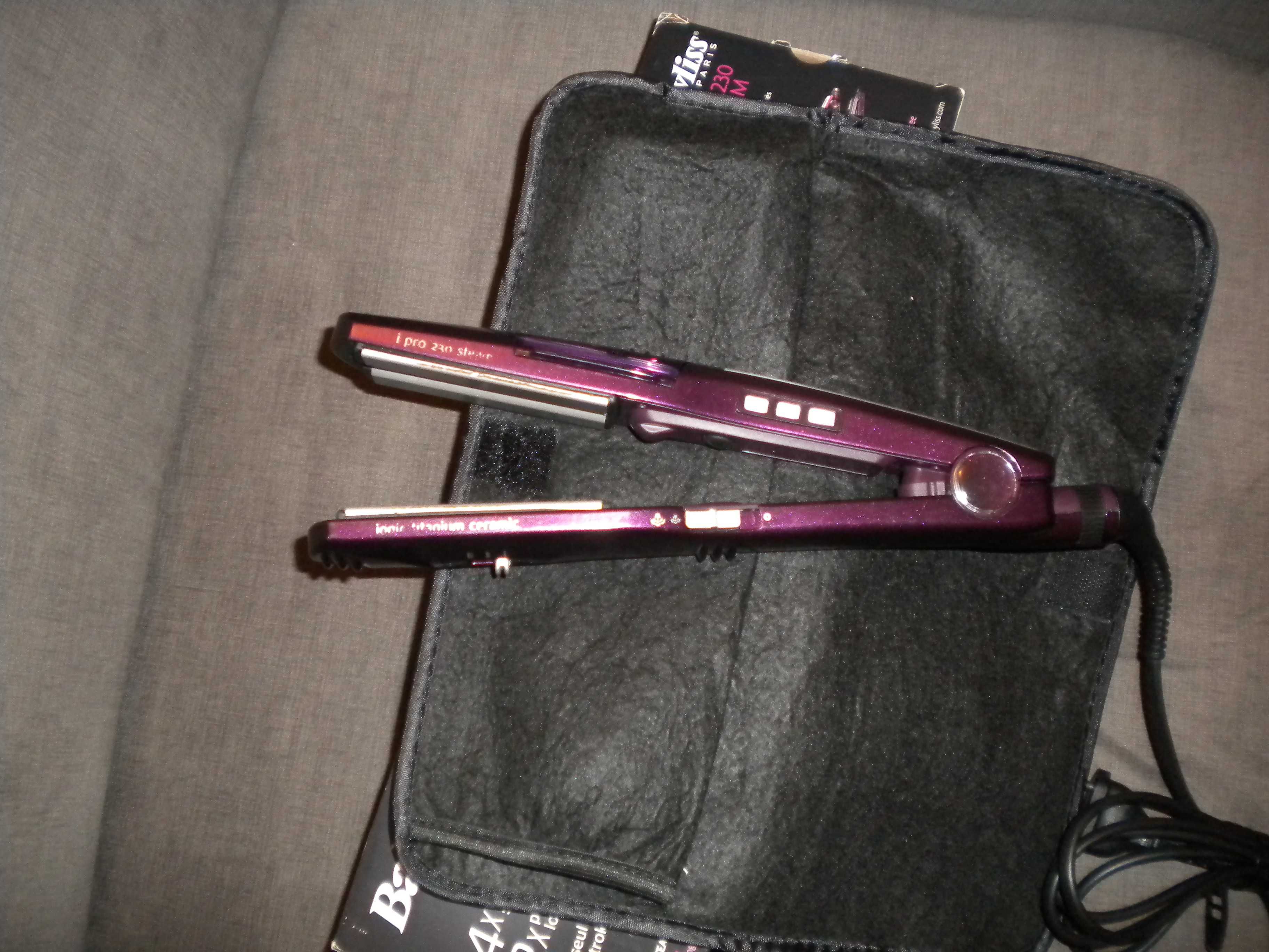 Vendo Alisador de cabelo Babyliss I-Pro 230 Steam + uma mais pequena .