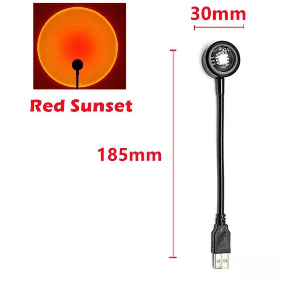 Sunset Lamp, захід сонця лампа, нічник, декор, лампа Tik-Tok,LED-лампа