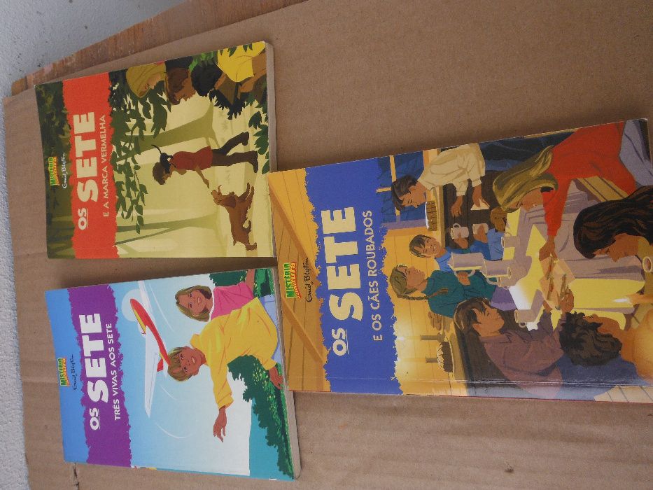 3 livros das Aventuras dos SETE