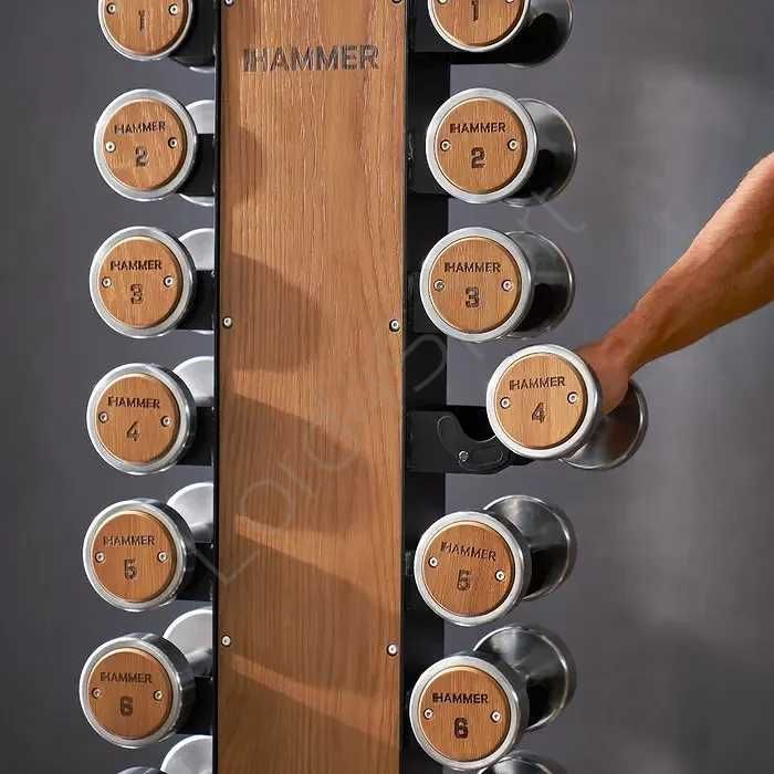 Zestaw drewniano-stalowy 1-10 kg ze stojakiem # Salon z ekspozycją