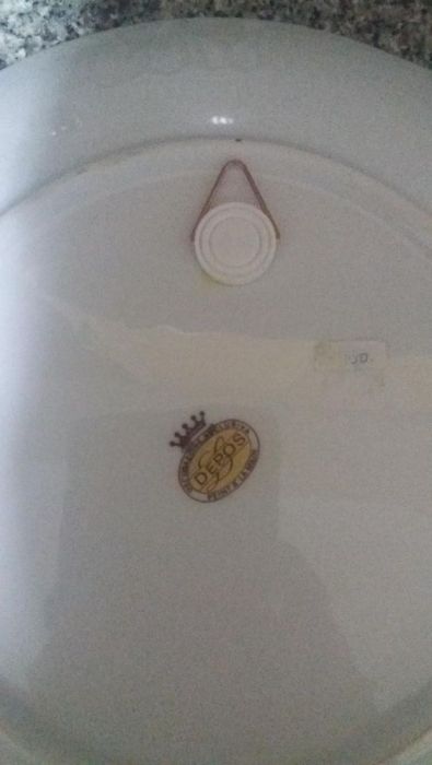 Prato Limoges pintado á mão