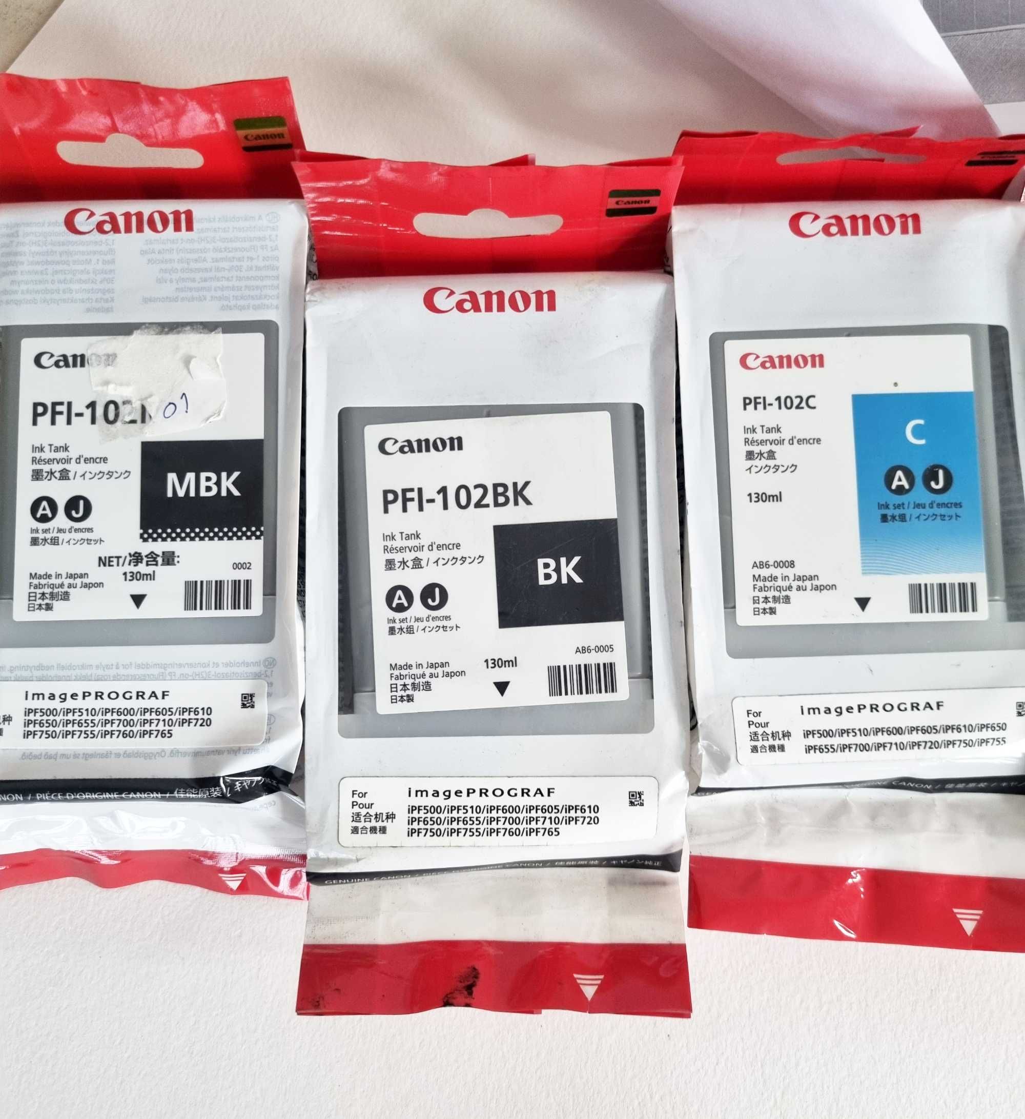 Tinteiros plotter Canon Pfi-102 (conjunto ou em separado)