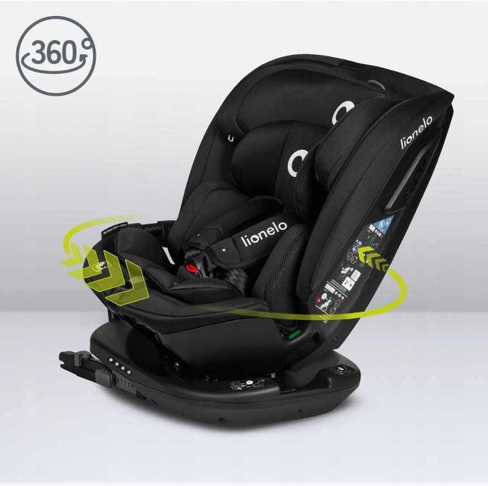 Fotelik Samochodowy Lionelo Bastian RWF I-Size Obracany 360°, Isofix
