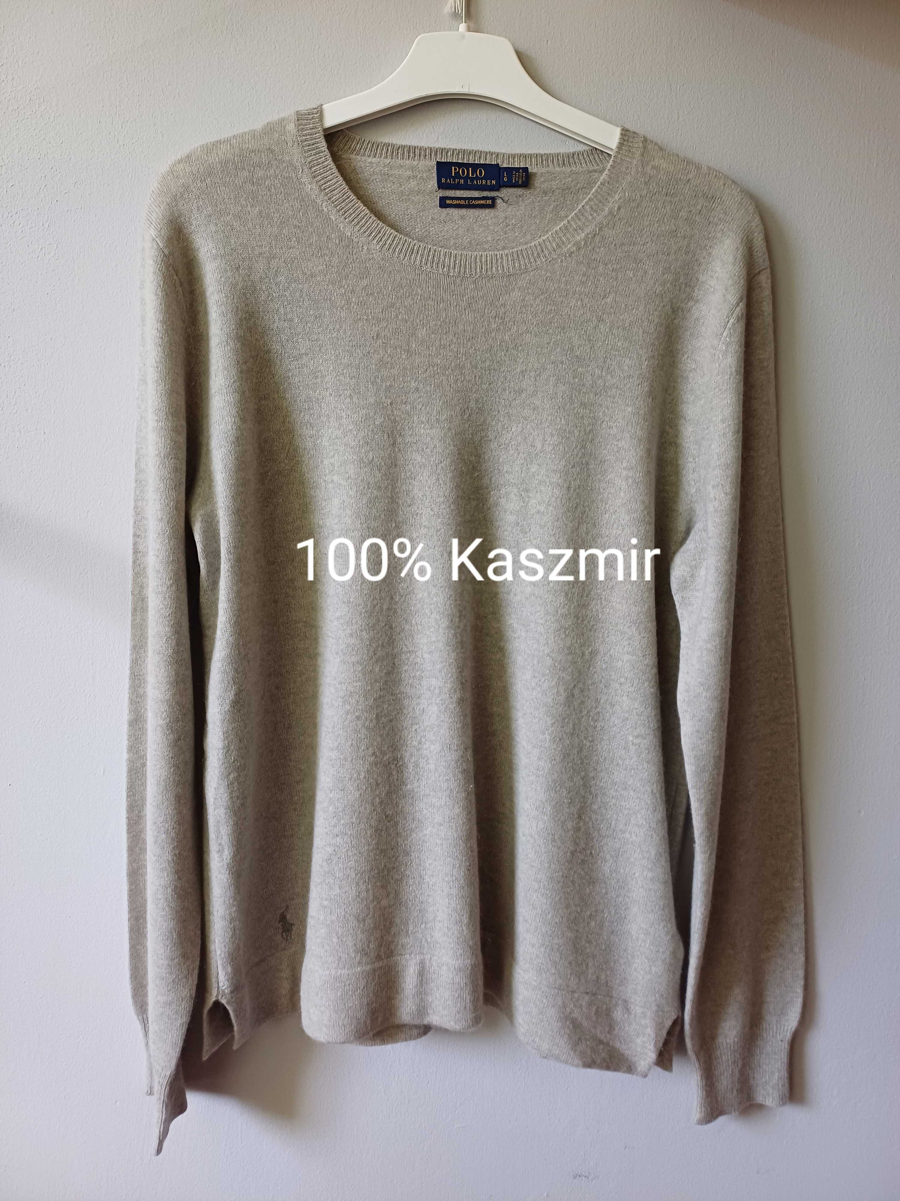 Ralph Lauren sweter 100% kaszmir rozmiar L