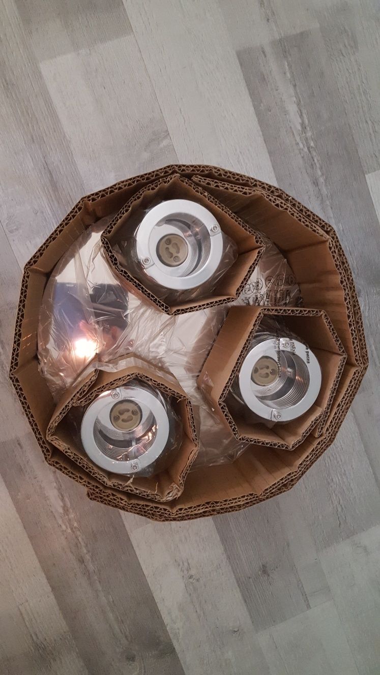 Lampa sufitowa halogeny 3x GU10 lustrzana Neptun