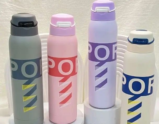 Термокружка, термос стильный с трубочкой Sport 500 мл