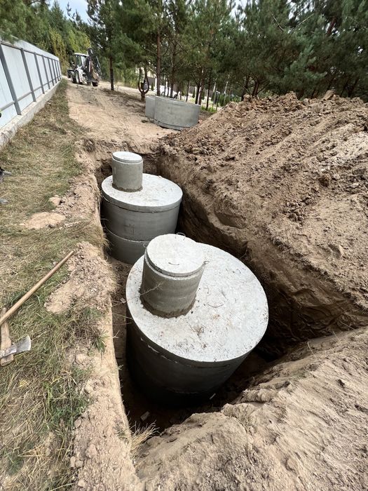 Скатик під ключ, копка каналізації, траншеї , вигрібні ями, зб кільця