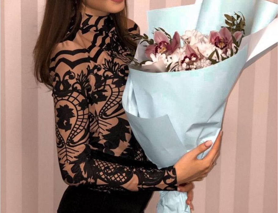 Жіночий  боді з гарним принтом