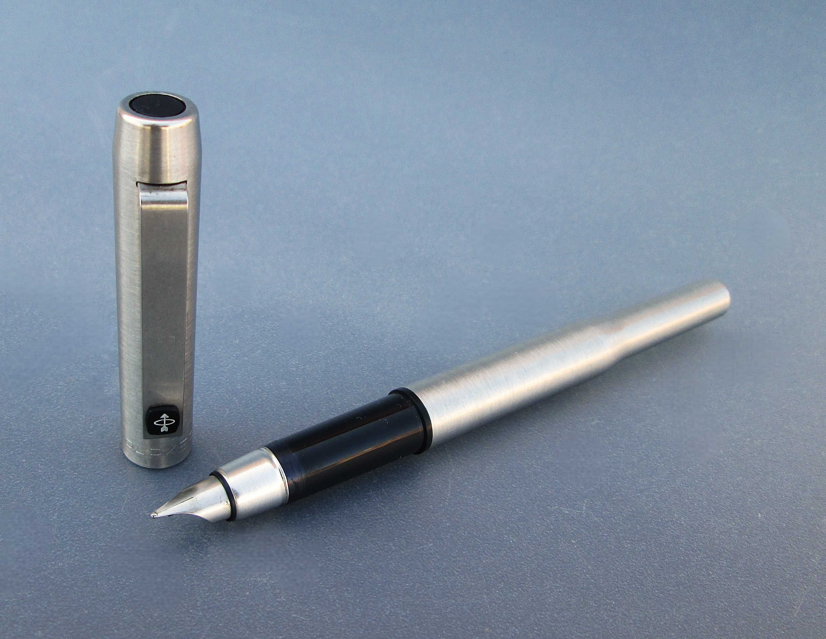 1970's Caneta Tinteiro PARKER 25 em AÇO INOX - Made in England
