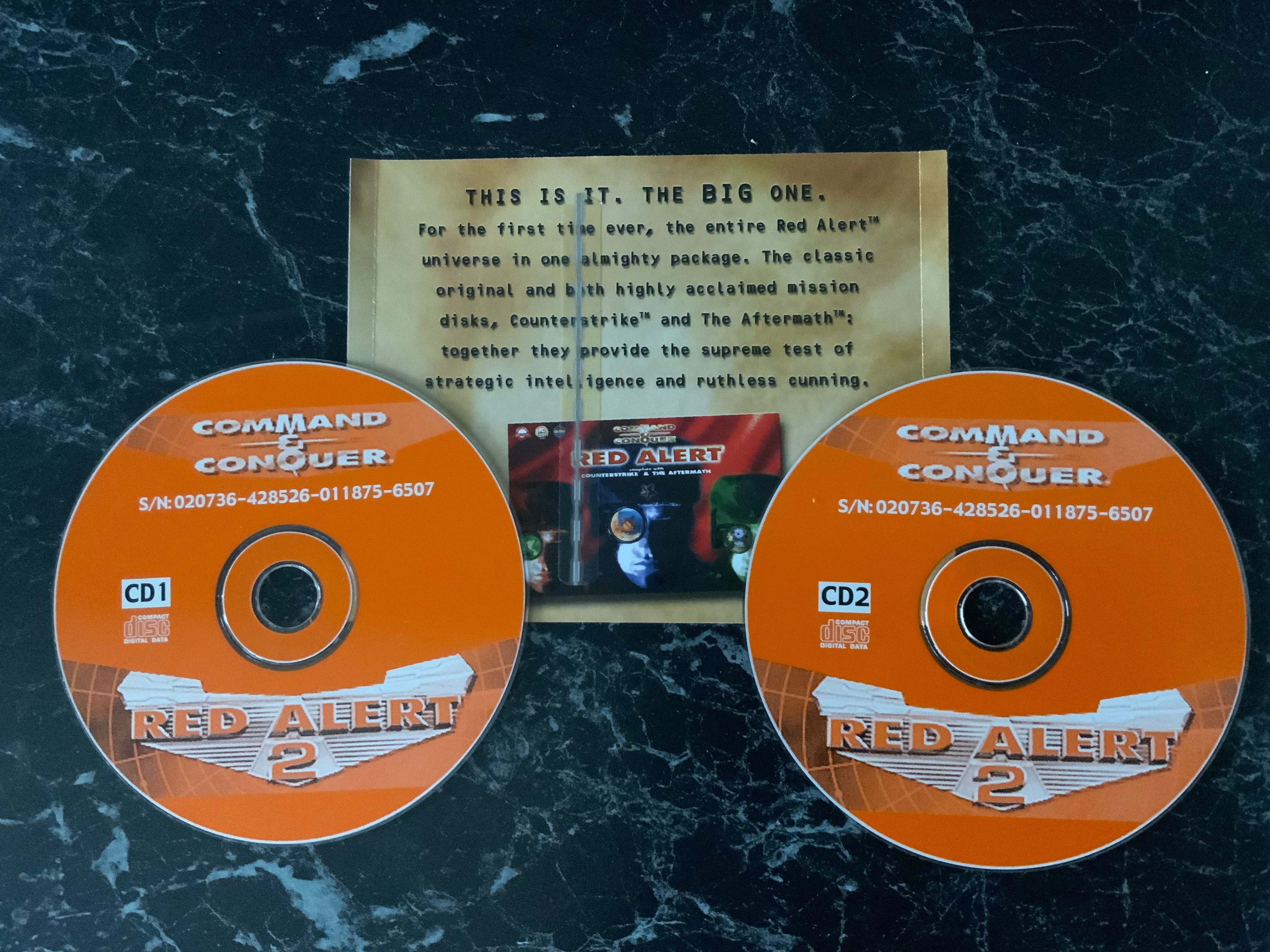 Command & Conquer Tiberian Sun (polska instr.) i Red Alert 2 (4 CD)