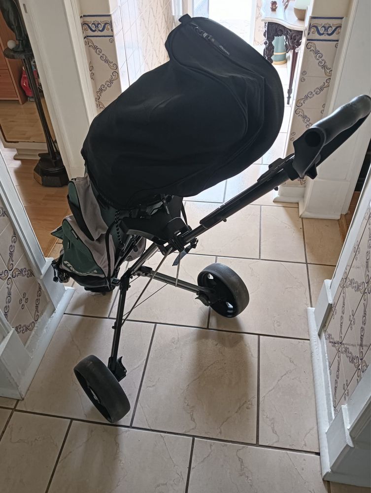 Set de ferros, drive, putter, saco e trolley