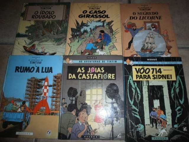 bd-37 álbuns-tintim,cédric,vaillant