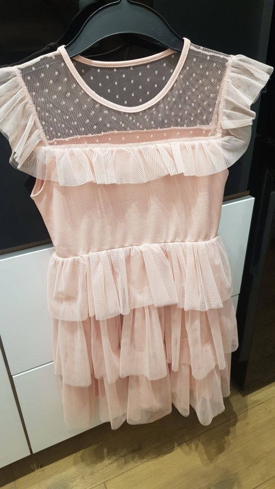 Elegancka sukienka dziewczęca 140/146