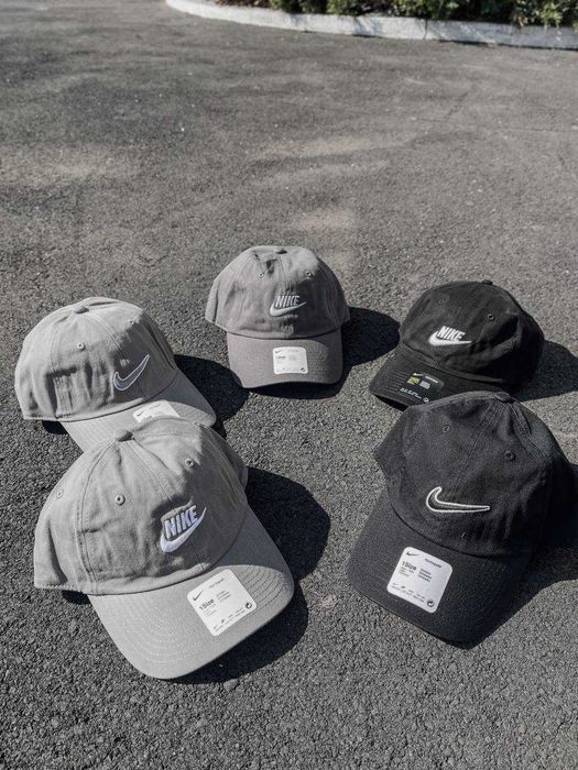 Кепка, бейсболка від Nike | Чорна та сіра кепка Найк