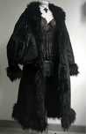 czarny płaszcz z futerkiem penny lane goth vintage pinterest