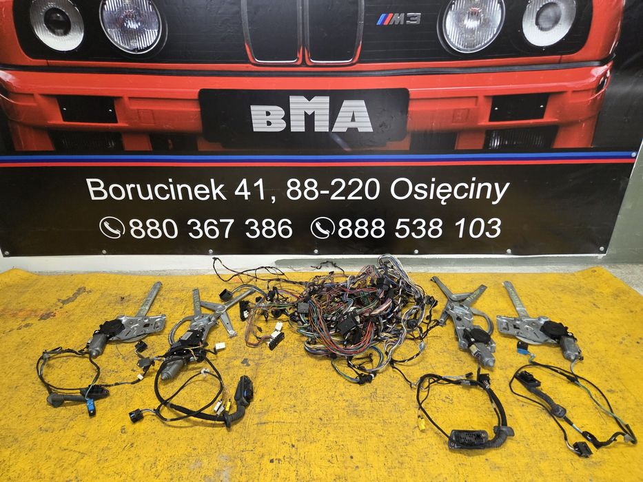 BMW E36 Sedan Turing 4x Elektryczne Szyby Wiązka Mechanizmy Komplet