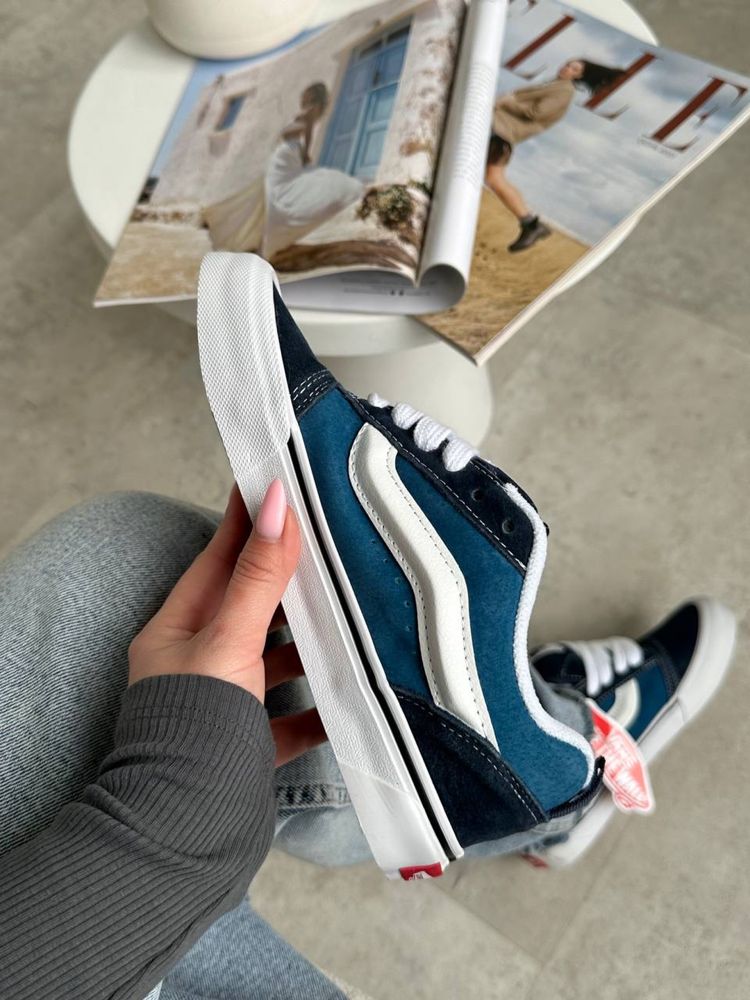 Vans KNU Skool Blue White,vans,knu skool,ванси,кну скул,кросівки ванс.