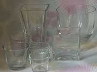 Zestaw szkła szklany wazon