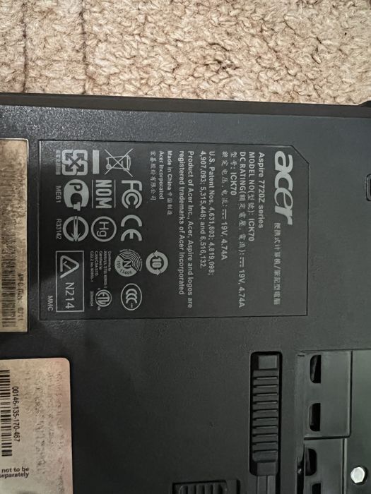 Aspire 7720zG на детали