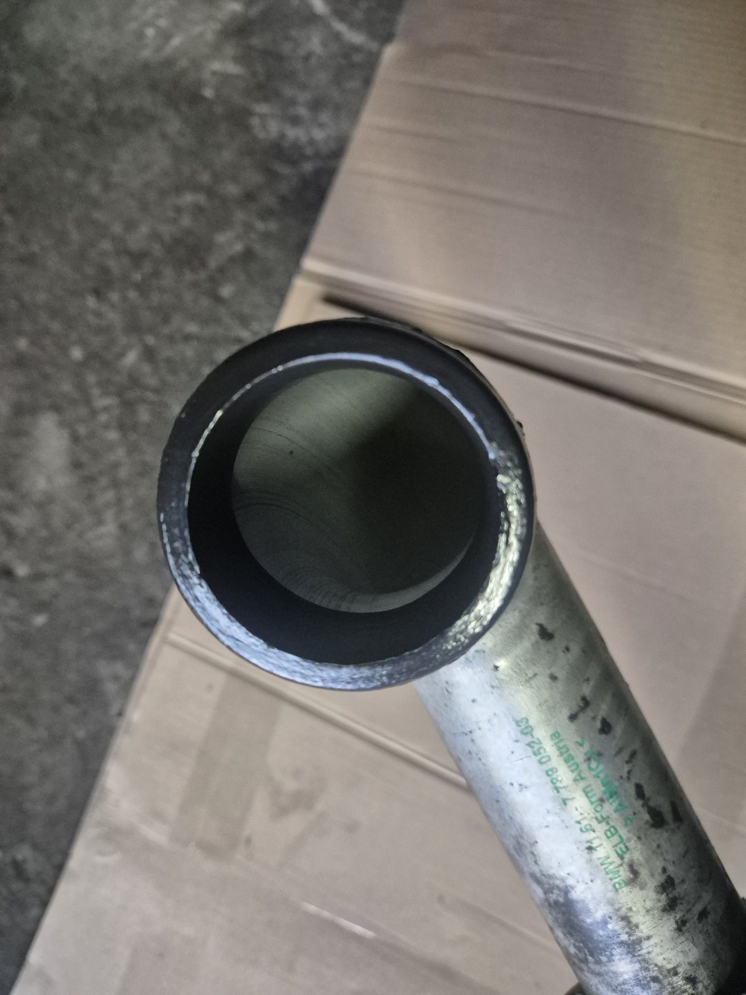 Przewod rura intercoolera turbiny Bmw E60 E61 M57 2.5d 3.0d