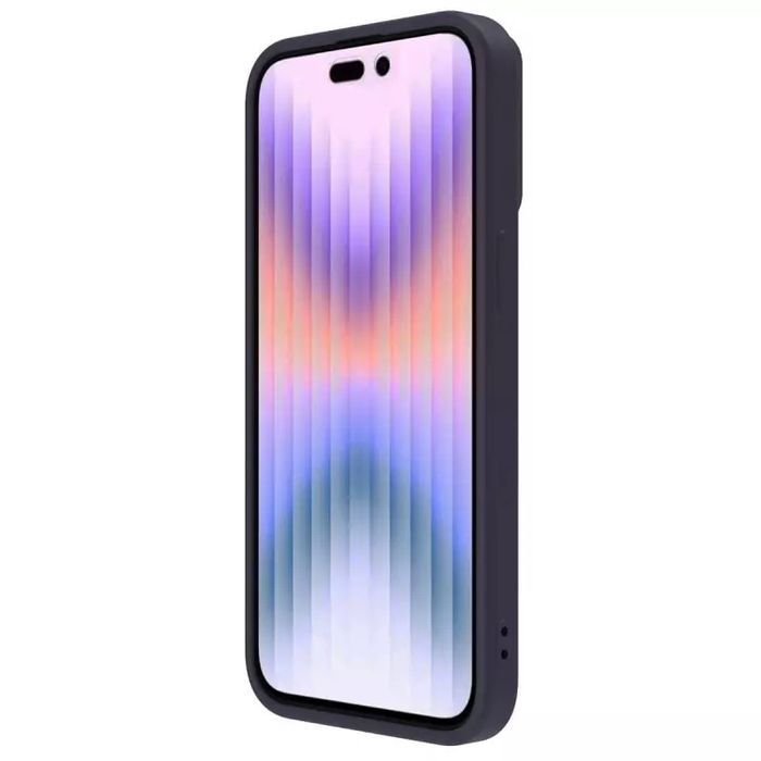 Etui Nillkin Camshield Silky Silicone Do Iphone 15 Pro Ciemnofioletowy