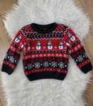 Sweter chłopięcy świąteczny bałwan 86 92 chłopiec