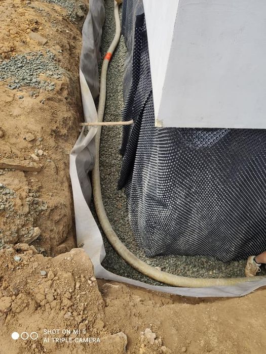 Drenaż , odwodnienie, ocieplanie fundamentów, studnia chłonna, drenaże