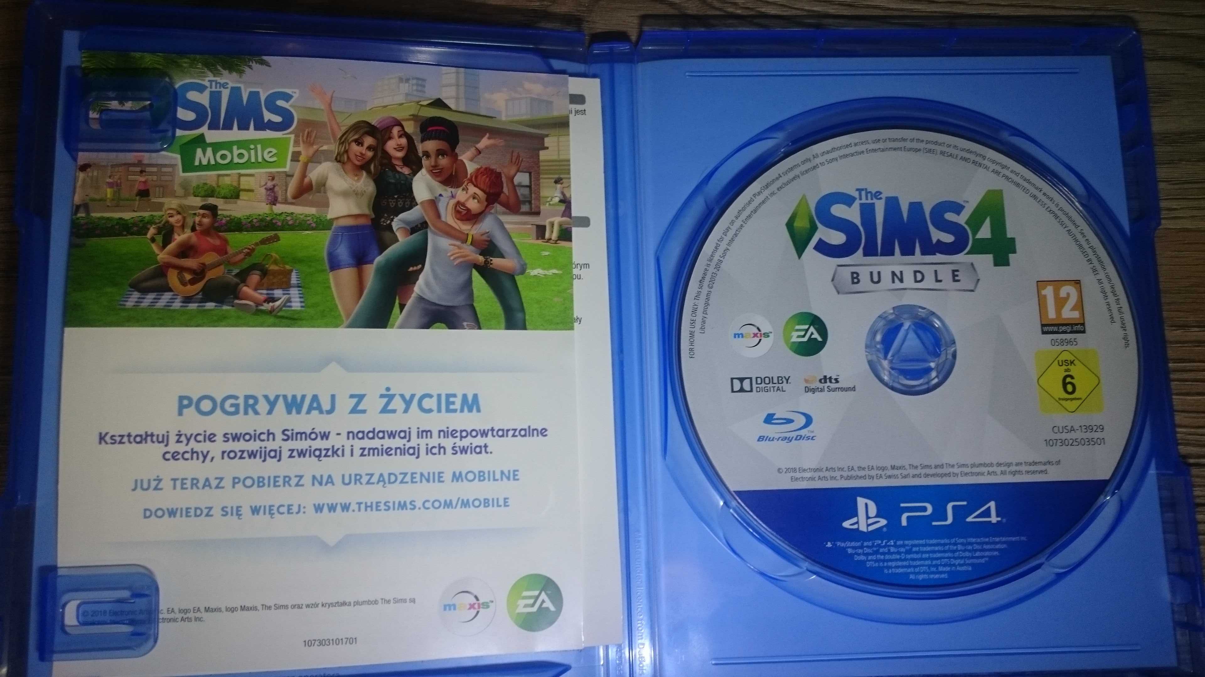 Dwie gry Sims 4 + Sims 4 Psy i koty ps4 playstation 4 lego minecraft