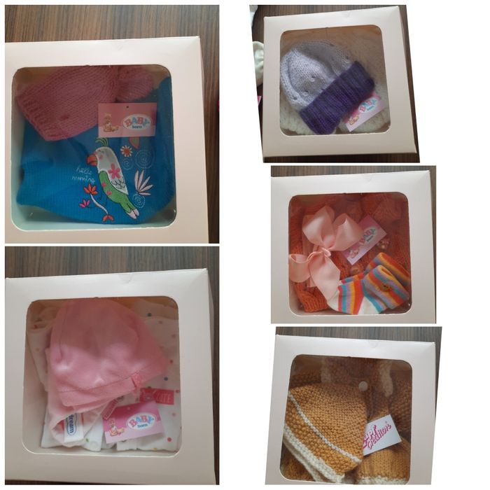 Комплект набор одежда для кукол пупса Беби борна комбинезон шапка