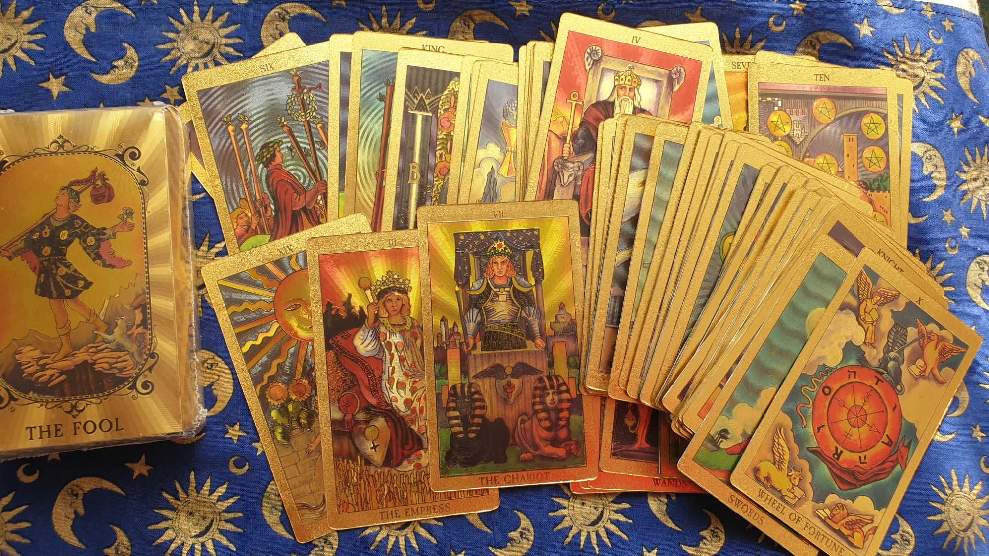 Złote karty tarota Gold Tarot