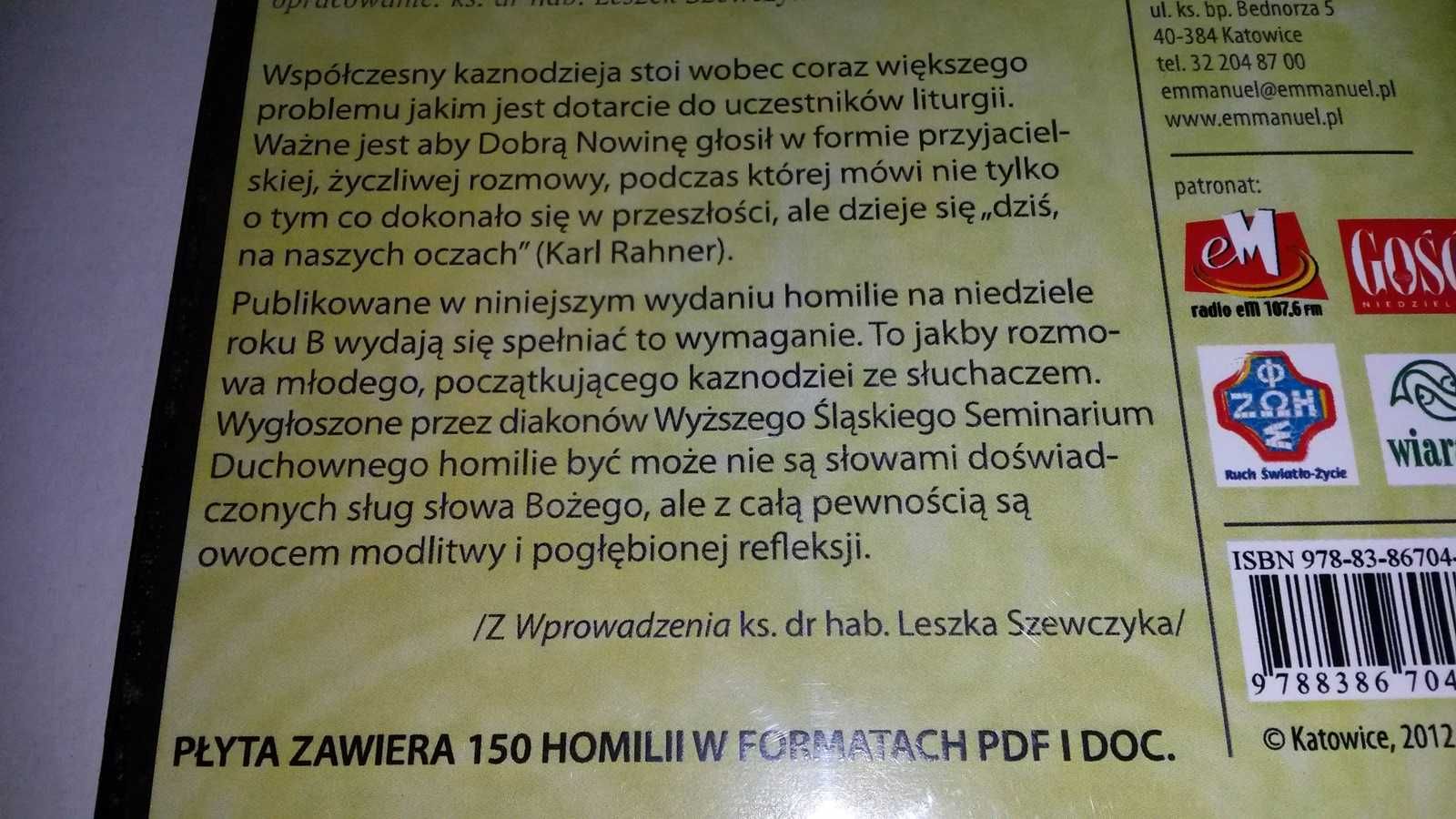 Umacniać słowem Homilie na rok B