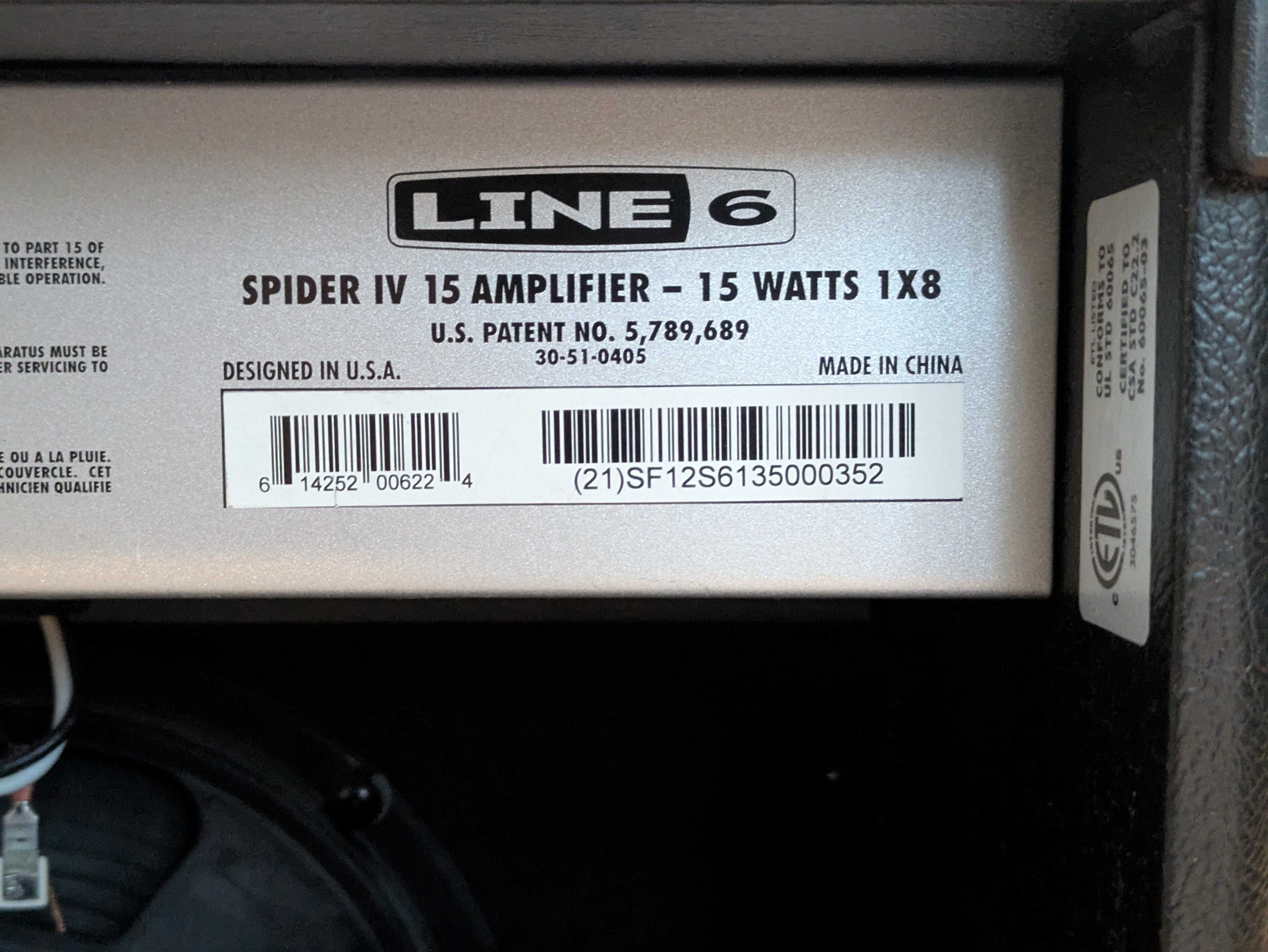 Wzmacniacz Gitarowy Line 6 Spider IV  - 15 Watts 1x8