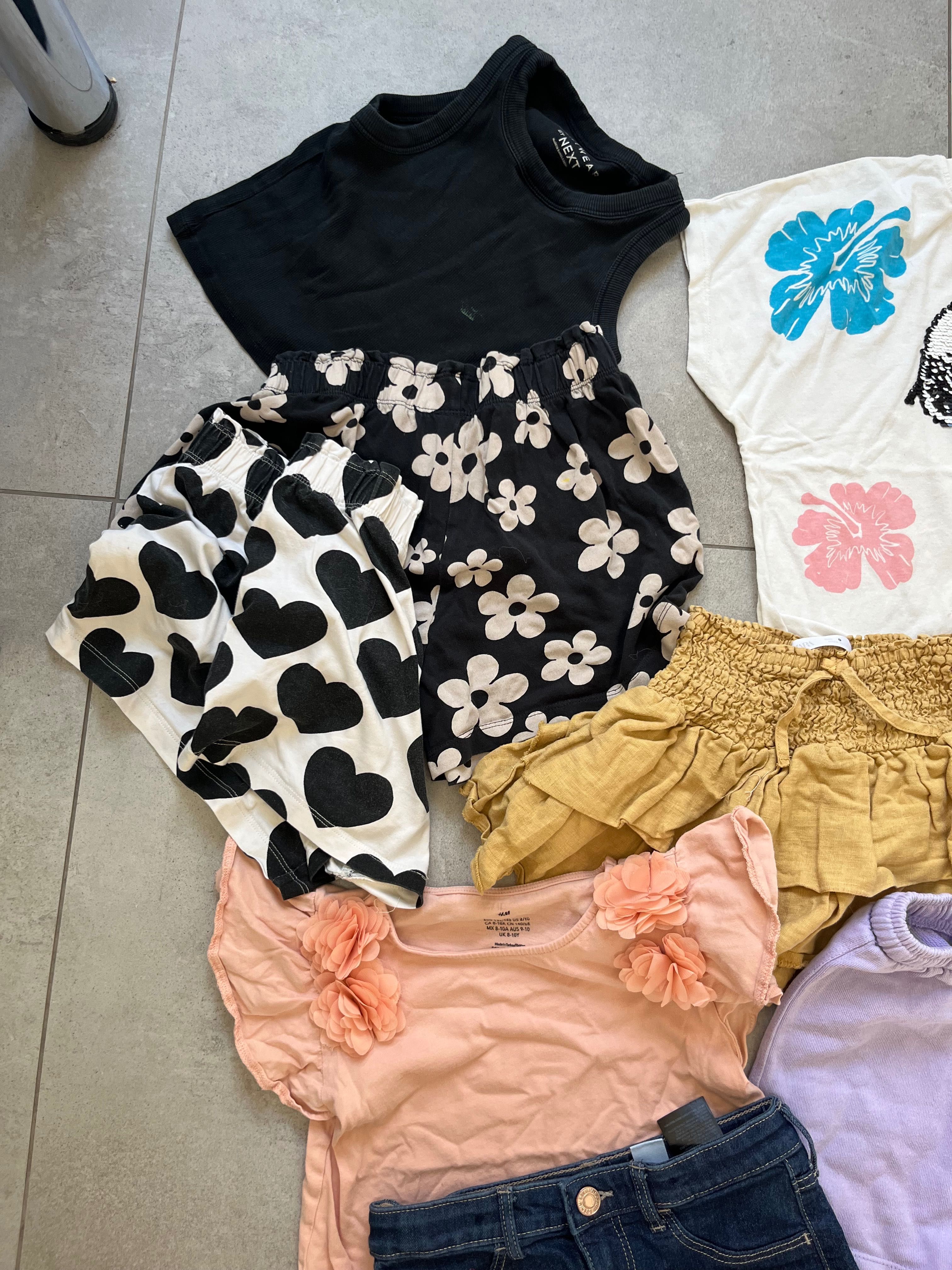 Paka ubrań letnich głównie Zara next H&M 128