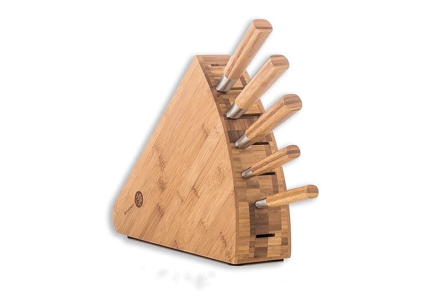 Zestaw noży Suncraft MU Bamboo z blokiem: [MU-SET]
