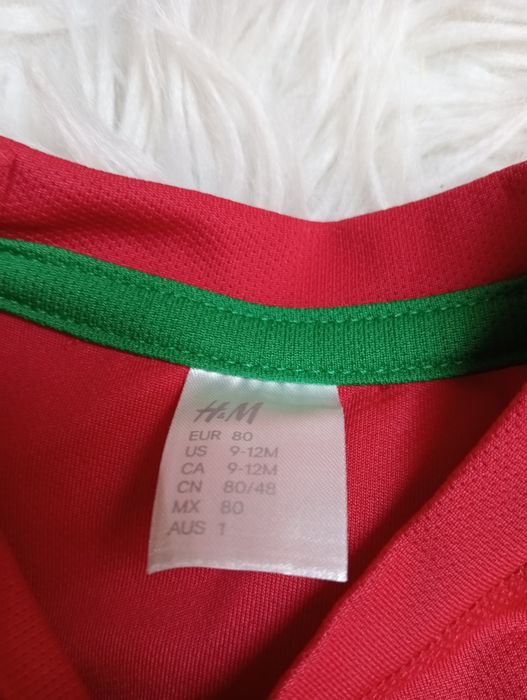 Bluzka t-shirt krótki rękaw H&M rozmiar 80cm Portugal