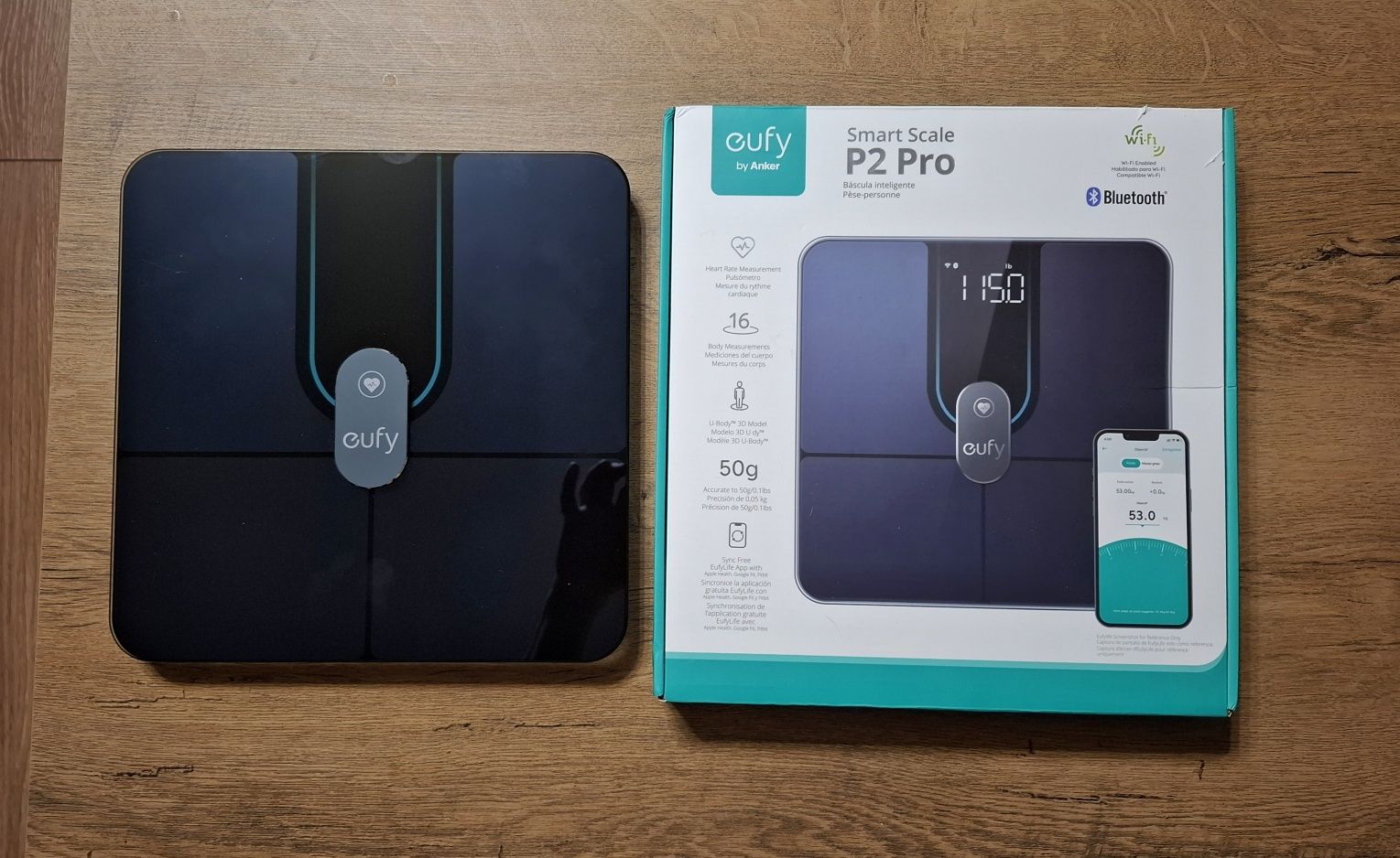 Цифрові смарт ваги Anker Eufy P2 ProРозумні ваги, 16 показників.Wi-Fi