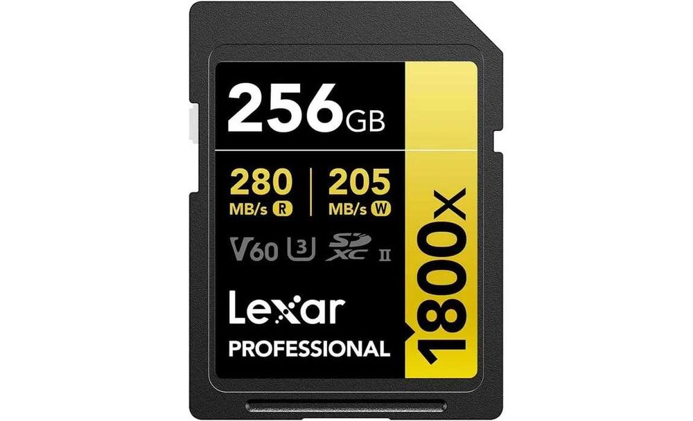 Lexar GOLD 256GB SDXC V60 UHS-II (280/205MB/s) - NOVO