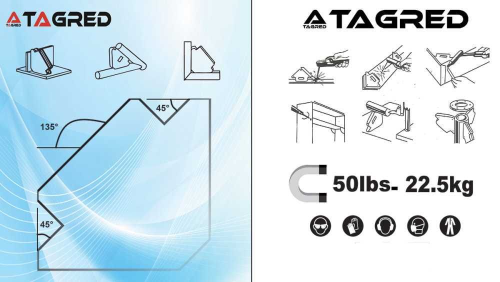 Kątownik magnetyczny spawalniczy udźwig do 22,5kg TA621