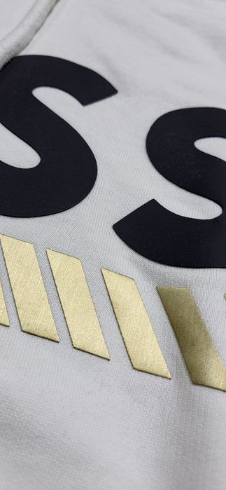 Boss biała bluza dresowa męska unisex premium hugo S M